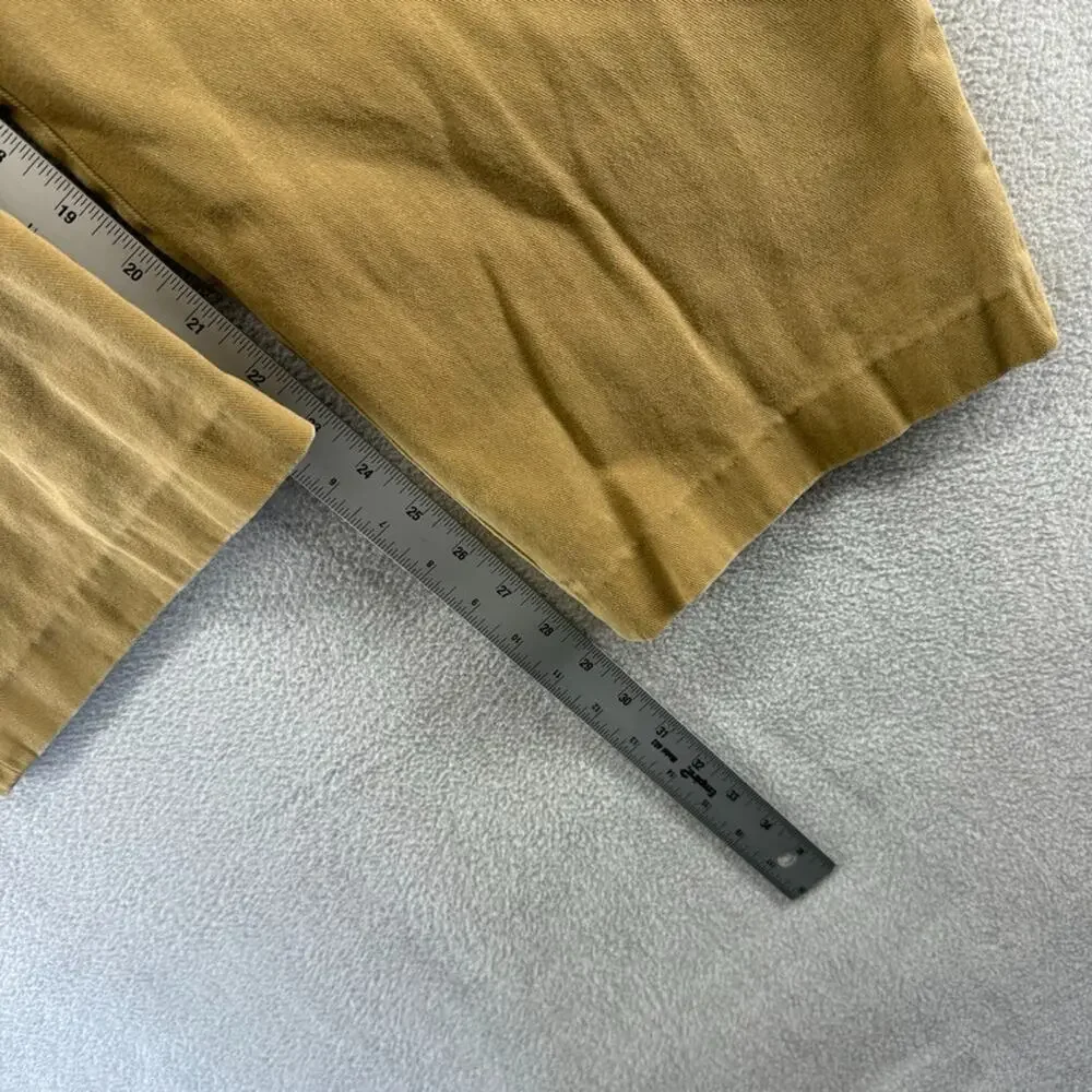 Vintage J Crew Pants men's 34 Fits 31x29 Brown Baggy Fatigue USA Made Trousers